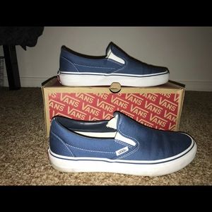 Navy classic slip on